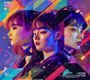 K-POP 2026年度中期榜单封面缩略图，彩色几何背景，展示多组合排名